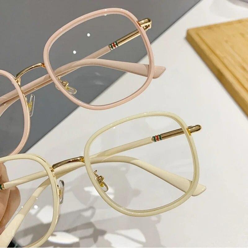 Модные очки для чтения в металлической оправе, роскошные большие квадратные очки для дальнего видения, мужские и женские ретро-антисиние новые очки для пресбиопии от 0 до +4,0