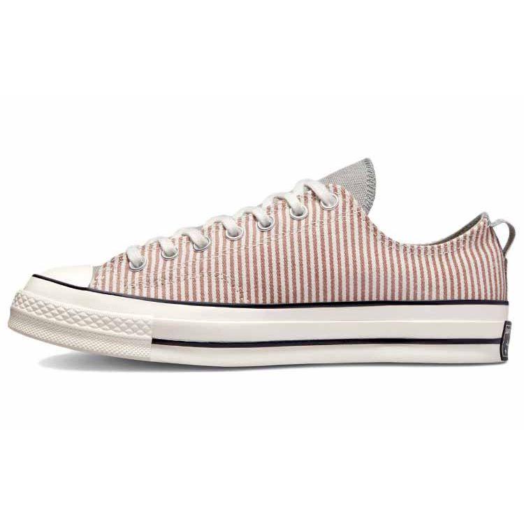 Converse Chuck 70 Low Crafted Stripe Women Sneakers Grey Mineral-Clay Slate-Sage A00474C