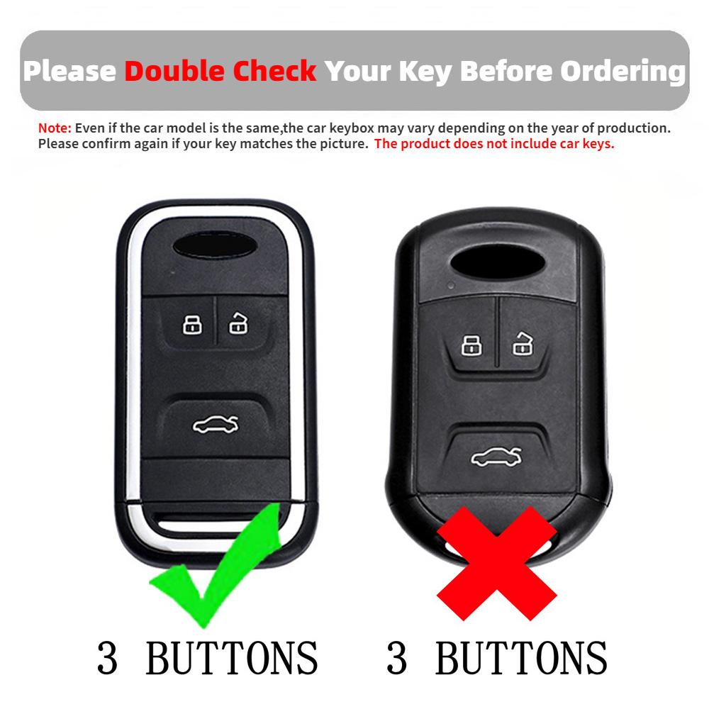 3 Buttons TPU Car Smart Key Case Cover Shell for Chery Tiggo 3 4 Tiggo 7 8 Arrizo 5 2020 2021 Accessories