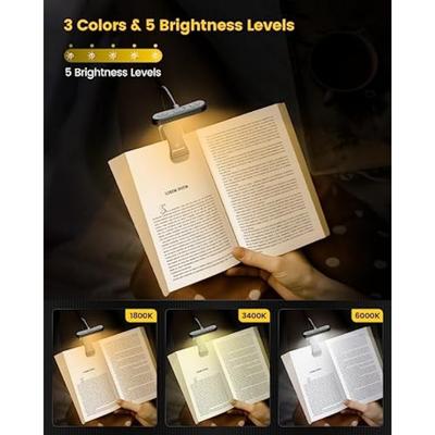 Eye Care горизонтальный ET-Head книжный светильник с регулируемой яркостью, перезаряжаемый от USB, ночник для чтения у кровати