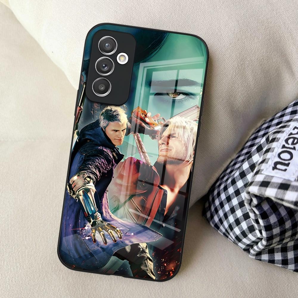 Чехол для телефона D-Devil May C-Cry для Samsung S24 Ultra S23 S22 S25 S20 Fe S21 Plus A54 A34 A24 A53 A13 A16 Стеклянная крышка