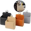 Car Storage Bag Car Air Outlet Debris Bag For Mobile Phone Key Sunglasses Vent Dashboard Tidy Hanging Leather Organizer Box 1pc