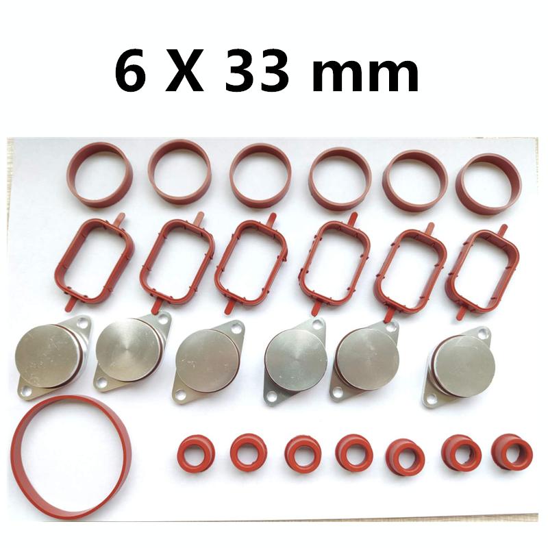 Swirl Flap Blanks Plate Intake Inlet Manifold Gasket Seal For BMW M57 E39 E60 E46 E38 E53 E83 E65 E61 E65 E70 E71 E92 X3 X5 X6