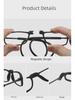 Портативные унисекс TR90 магнитные очки для чтения с телескопической оправой и креплением на шею