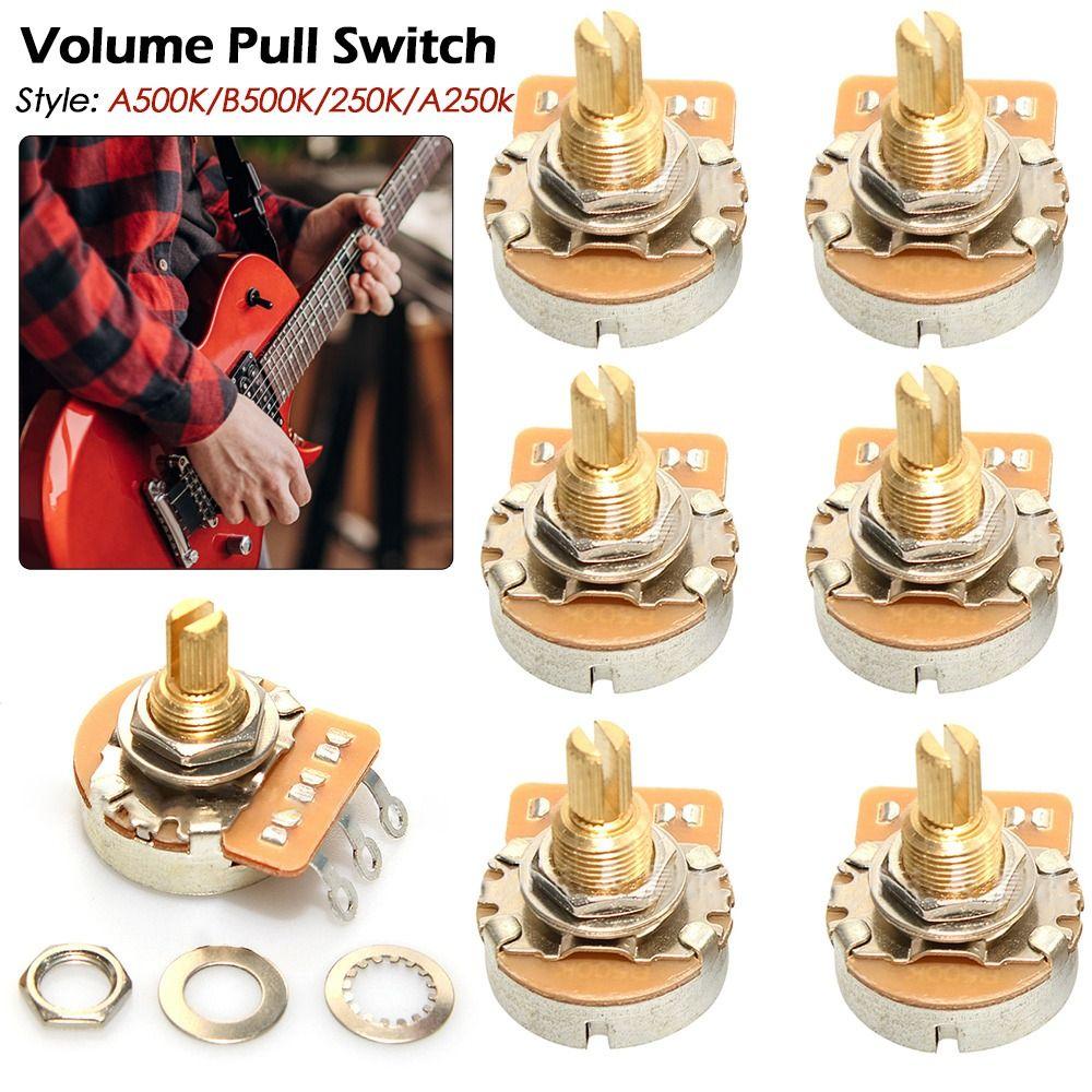 Ручка настройки баса, медный стержень, потенциометр, короткий стержень, гитарные потенциометры, латунь, 3/8" с резьбой