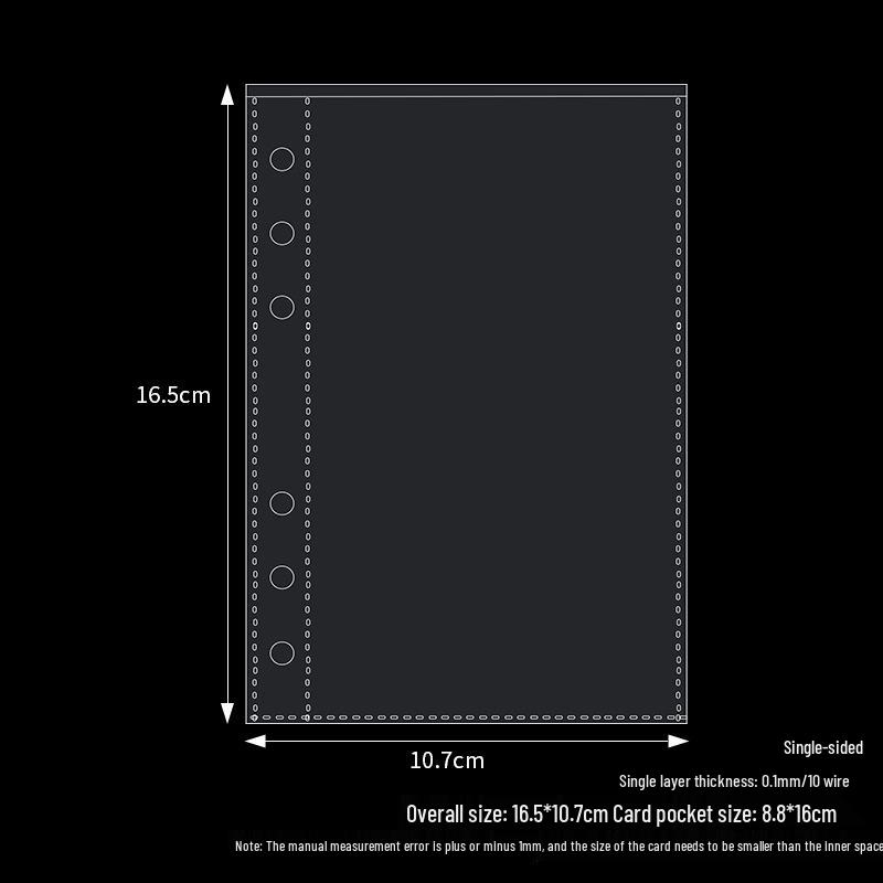 Корейский прозрачный ПВХ-биндер А6 обложка для блокнота