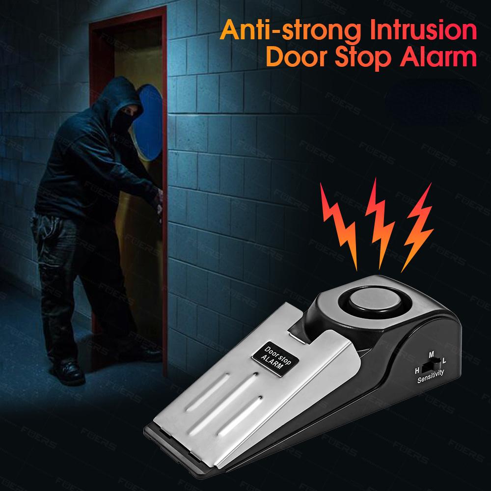 Беспроводная система сигнализации остановки двери 120 дБ Громкая домашняя безопасность Противоугонная система дверных блоков Портативная сигнализация остановки дверей
