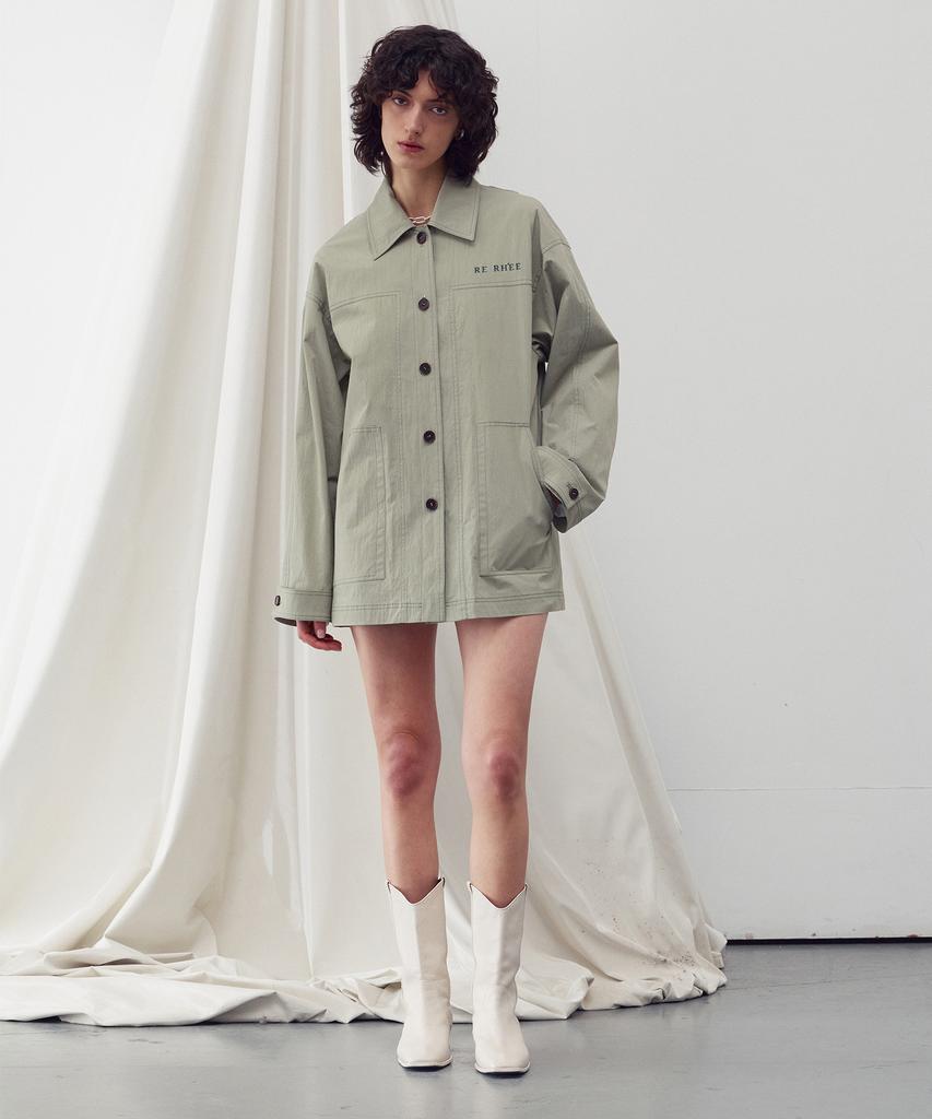 Re Rhee Safari Shirt Jacket Olive