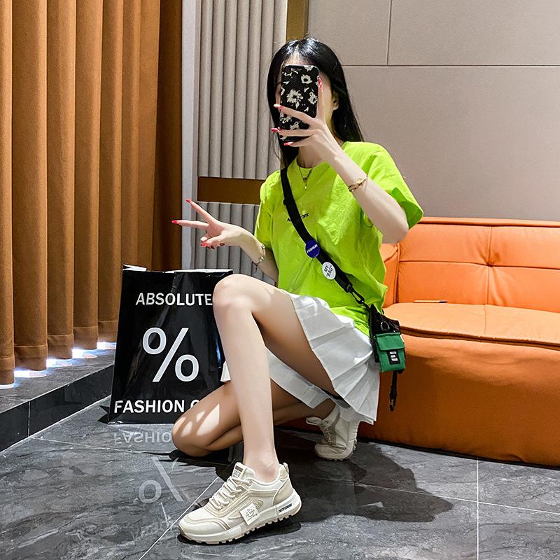 Ins Korean Version of the New Forrest Gump Shoes for Women's 2025 Spring Student Sports Running Shoes Versatile Casual Shoes for Women 5169