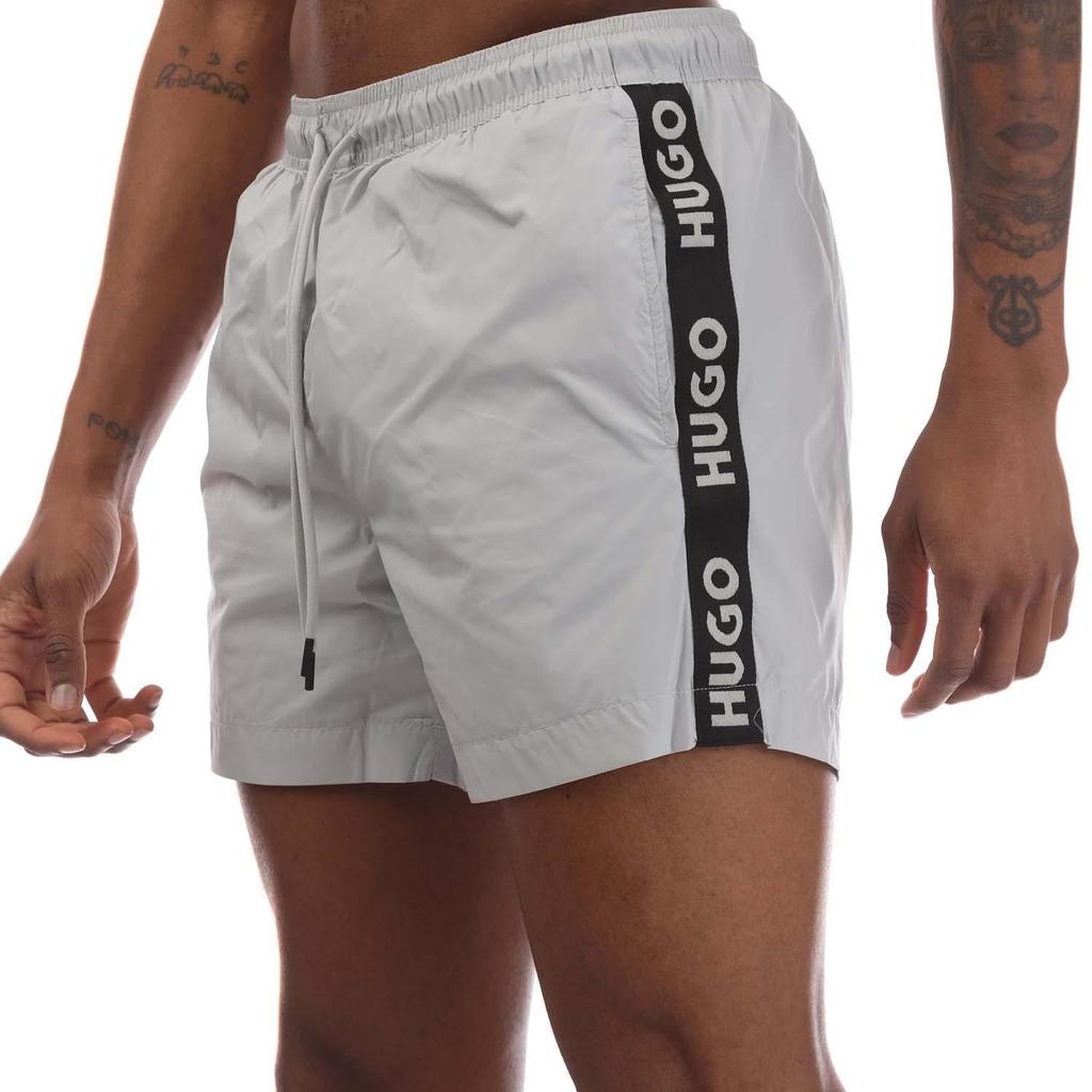 Hugo Mens Fab Tape Logo Swim Shorts