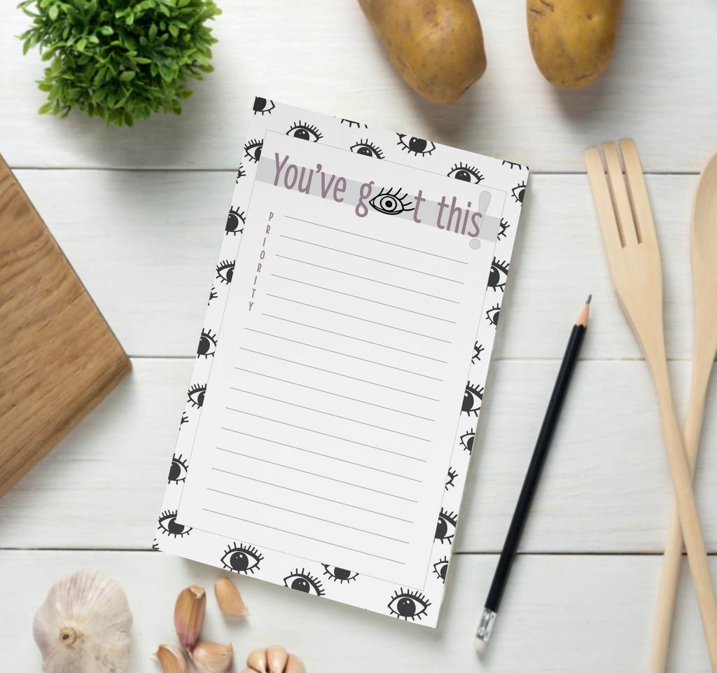 Inkdotpot Блокнот для ежедневника со списком блокнотов Блокнот для заметок, отрывной блокнот со списком дел без даты — 4,5 x 7,5 дюймов (50 листов) организатор