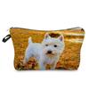 Women Dog Print Cosmetic Bag Toiletries Organize Travel Storage Case 6774