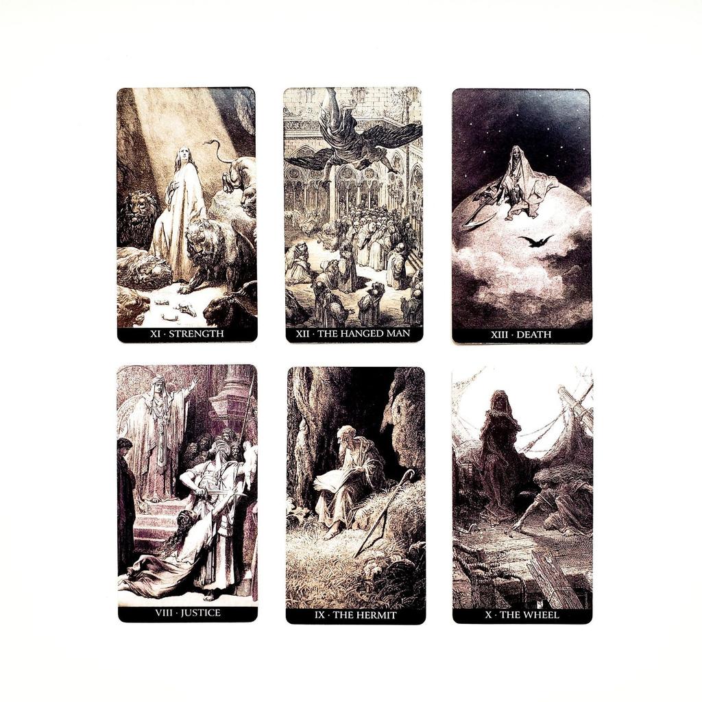 78pcs Gustave Dore Tarot Card Family Party Entertainment Board Games Oracle Decks