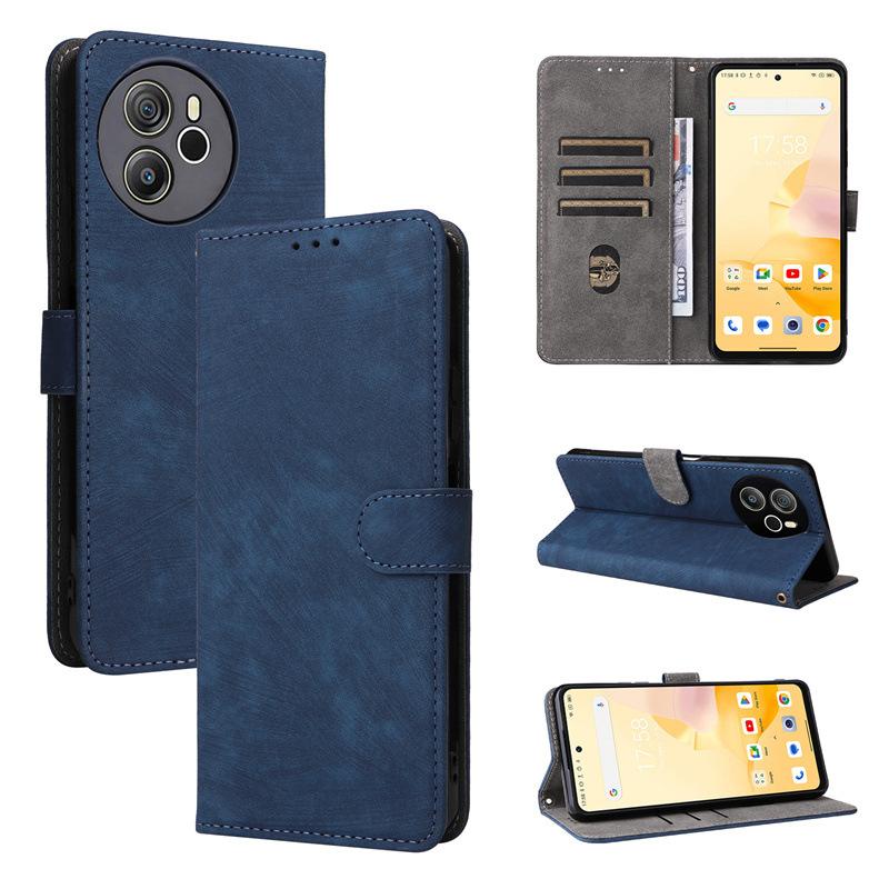 Флип-чехол для Oscal Tiger 12 из искусственной кожи, защитный чехол для всего корпуса, противоударный [блокировка RFID] с ремешком на руку