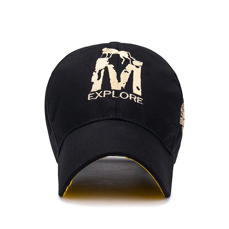 Embroidered M Wolf Baseball Cap Spring Casual Men's and Women's Sun Hat Youth Trendy and Versatile Hat