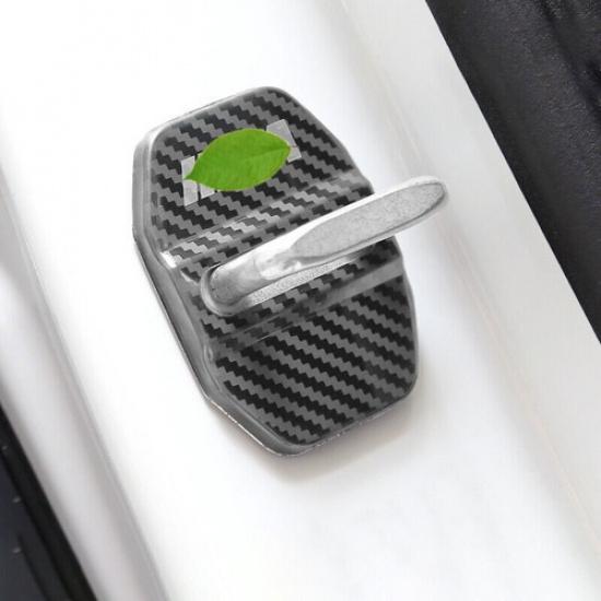 For BMW X3 G01 X4 2018- Carbon Fiber Steel Door Lock Buckle Protection Trim