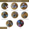 Toys Glow in Dark Hand Spinner Fingertip Gyroscope Fidget Spinner LED Light Finger Toy Hand Spinner