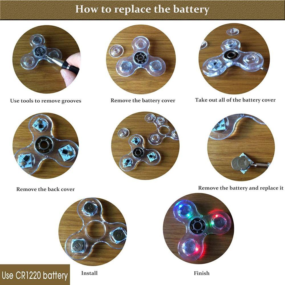 Toys Glow in Dark Hand Spinner Fingertip Gyroscope Fidget Spinner LED Light Finger Toy Hand Spinner