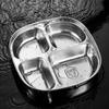 304 Stainless Steel Divided Dinner Plate