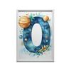 Plakat Kosmiczna Litera O Plakat Kosmiczna Litera O, 30X40 Cm, Bez Ramy, Płótno Premium Na Blejtramie