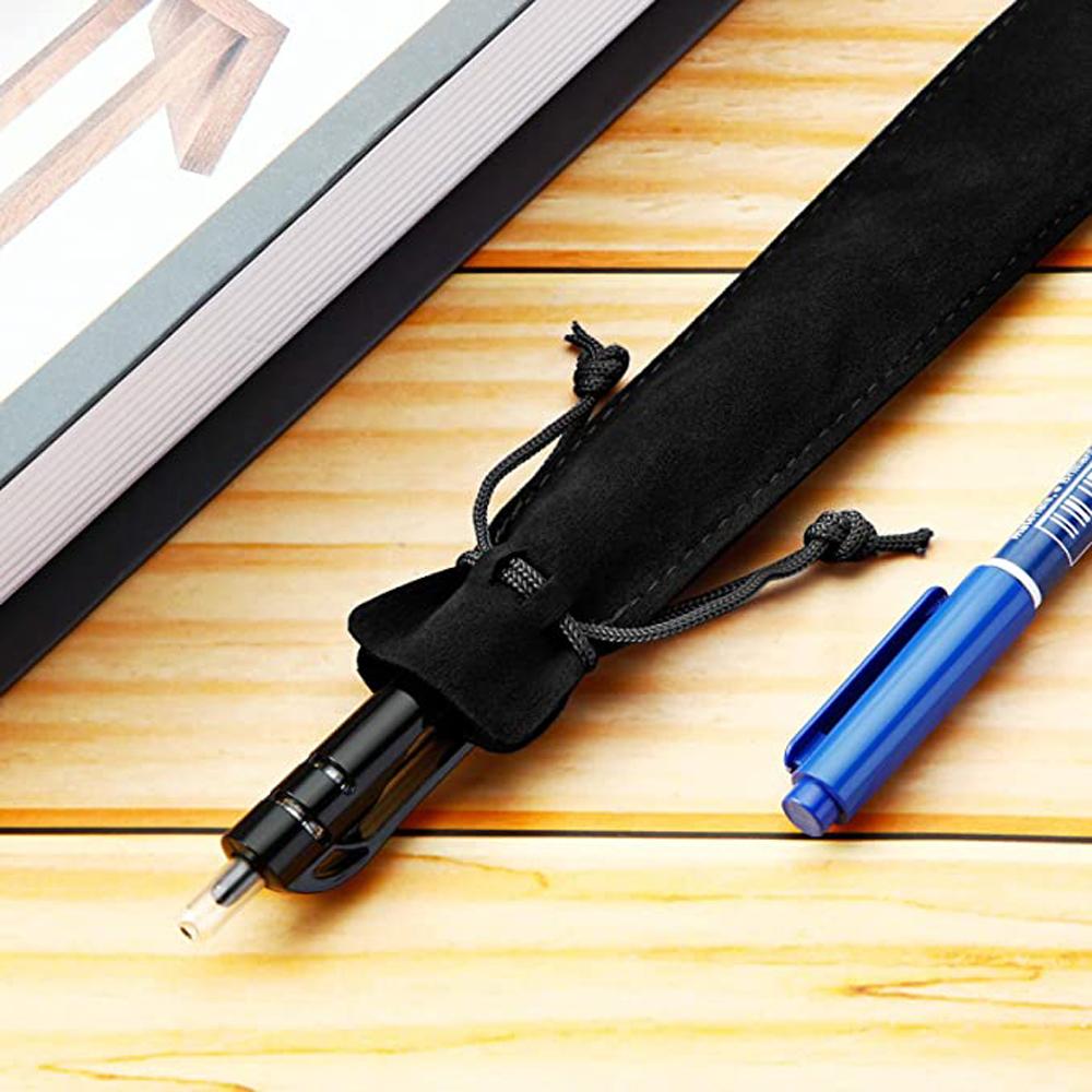 Pen Sleeve Holder Fountain Pen With Rope Single Pencil Bag Pencil Bag Velvet Pen Pouch Pen Bag Case