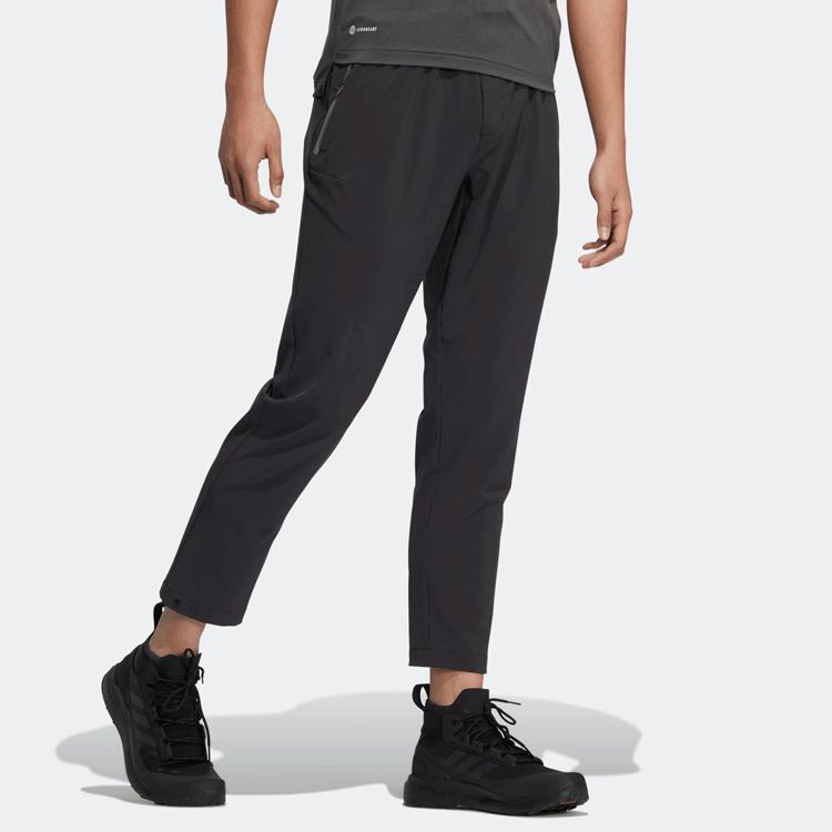adidas Terrex TX Stretch Pa Логотип Спортивные брюки на открытом воздухе Мужские штаны Черные HS6805