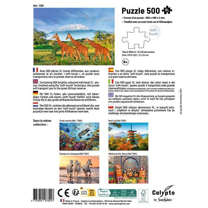 Puzzle - SENTOSPHERE - Calypto - 500 pièces XL - Girafes - Dès 8 ans