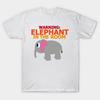T Shirt Women Warning Elephant In The Room Harajuku Print Kawaii Tshirt Summer Short Sleeve Female T-Shirt Top Tee