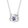 Pearl Cute Necklace Pendant 925 Silver 5A Grade CZ Diamond Hello Kitty White Anniversary Gift Entrance Ceremony Graduation Ceremony Coming of Age