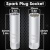3/8" Car Spark Plug Socket 12-Point Angle Thin Wall Magnetic Spark Plug Sleeve Wrench Universal 14mm 16mm CR-V Car Removal Tools