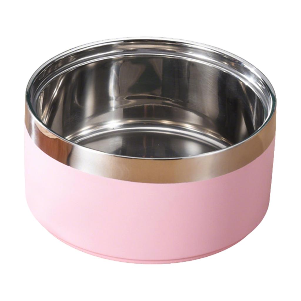 Double-layer Stainless Steel Dog Bowl, Non-, -tipping, Large Capacity Pet Bowl, Feeding Bowl For Cats, Water Bowl, Food Bowl For Dogs.