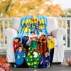 1pc The Wiggles1 Theme Blanket - Digital Print, Polyester, Cozy for All Seasons, Perfect for Outdoor, Camping, and Travel