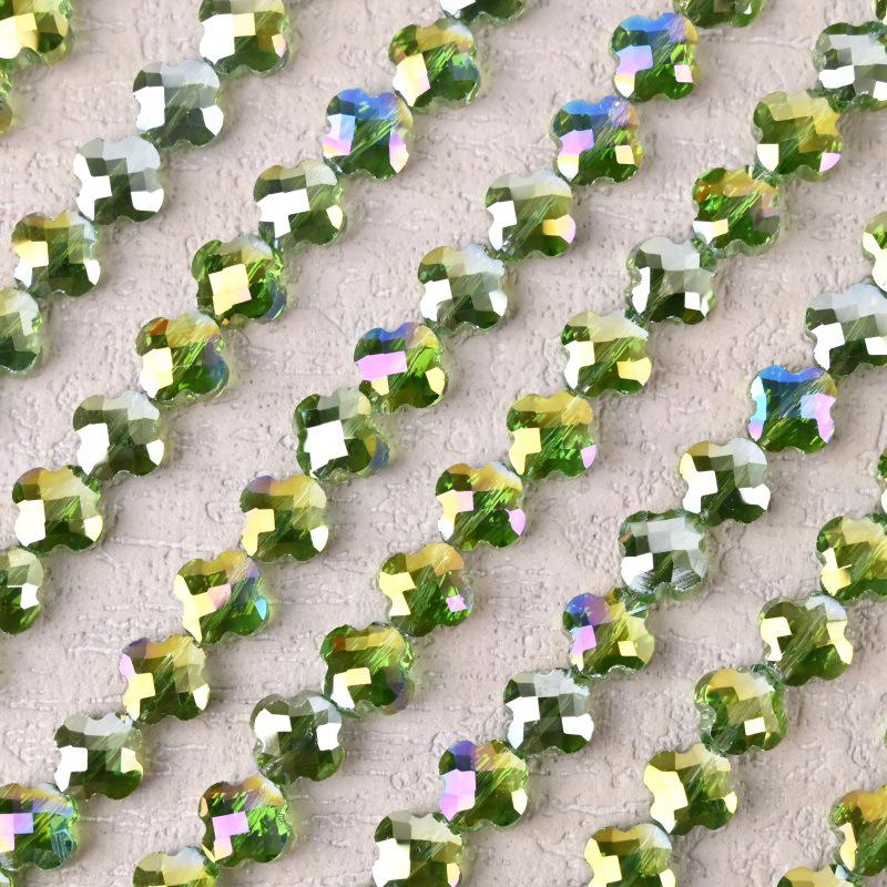 Гальванизированный четырехлистный клевер шерпа бисерные аксессуары для изготовления ожерелий своими руками