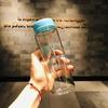 Бутылка для воды Корейская версия моей бутылки Прозрачный пластиковый стакан Матовый портативный стакан Мужской и женский тренд Простой стакан для лимонной воды