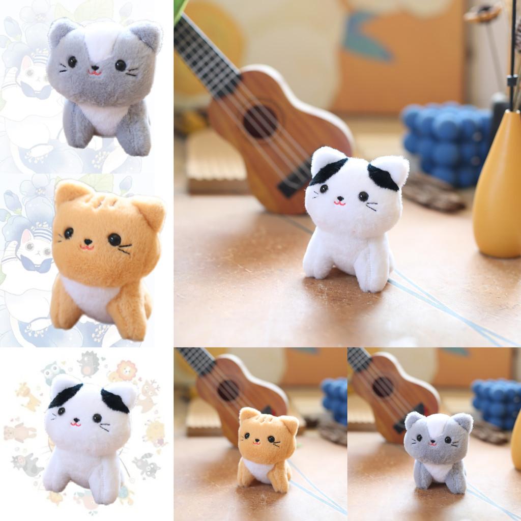 Cute Cat Plush Keychain Charming Kitten Doll For Bags And Purses