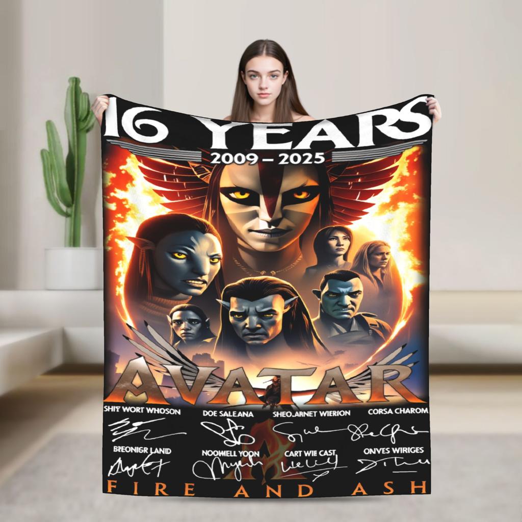 Avatar Fire and Ash Blanket Quality Warm Soft Throw Blanket Winter Boy Girl Outdoor Fashion Bedspread