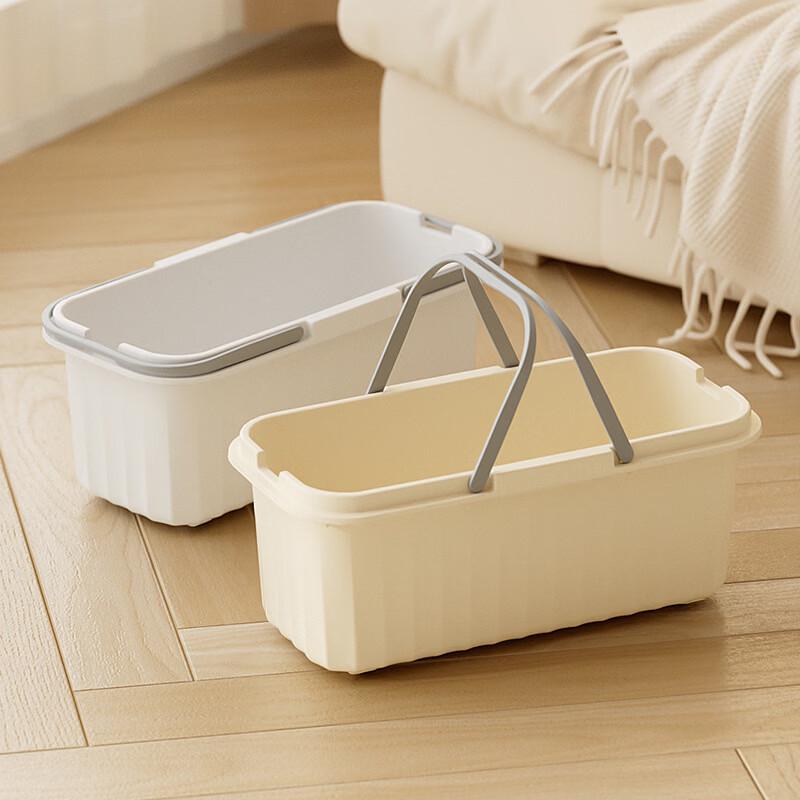 Household Large Capacity Rectangular Plastic Mop Bucket