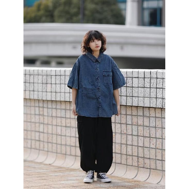 Летняя новая джинсовая куртка в китайском стиле в винтажном стиле для мужчин и женщин, свободный джинсовый топ с ретро-пуговицей