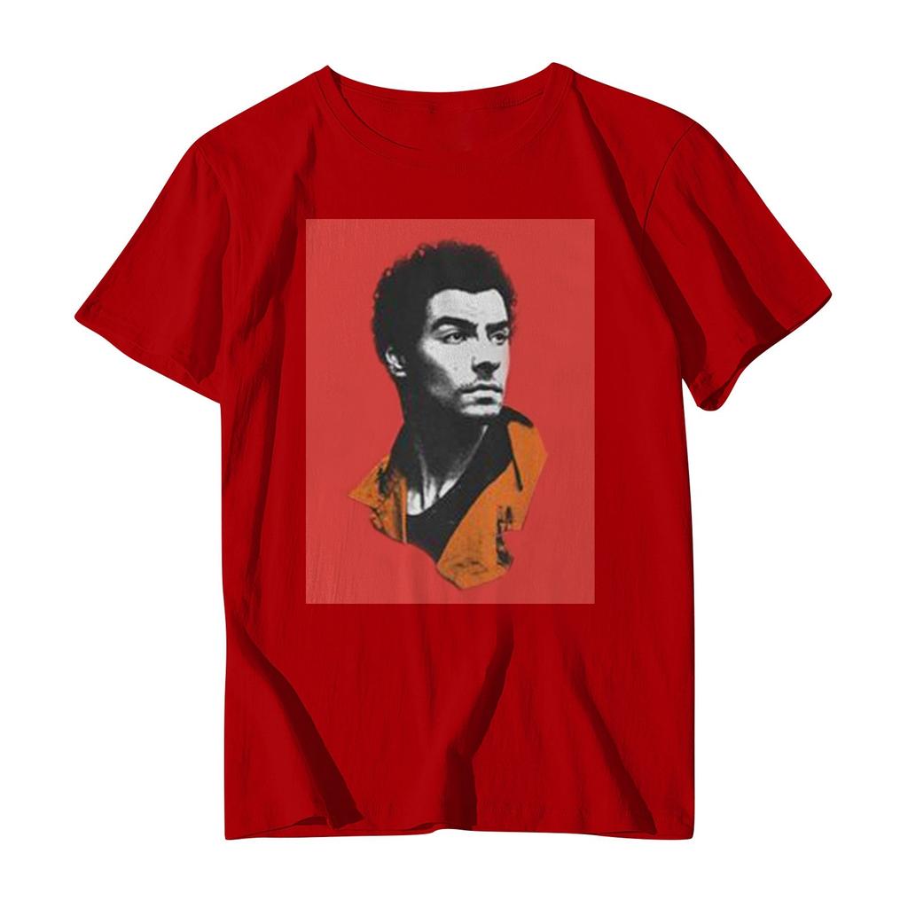 Повседневная модная спортивная футболка с круглым вырезом и принтом унисекс с коротким рукавом