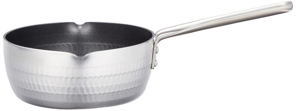 Endo Shoji Commercial TKG Yukihira with Handle and Thick Teflon Resin AYK7306 Pot, 24cm, Plate, Interior,