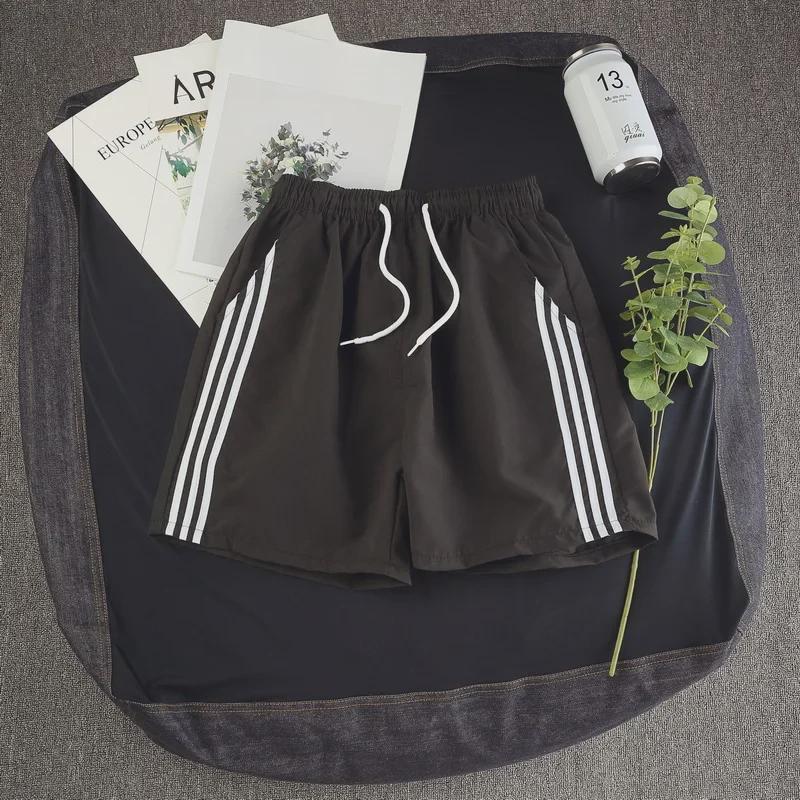 Мужские летние повседневные пляжные шорты с 5-точечным воротником — модные, легкие и спортивные