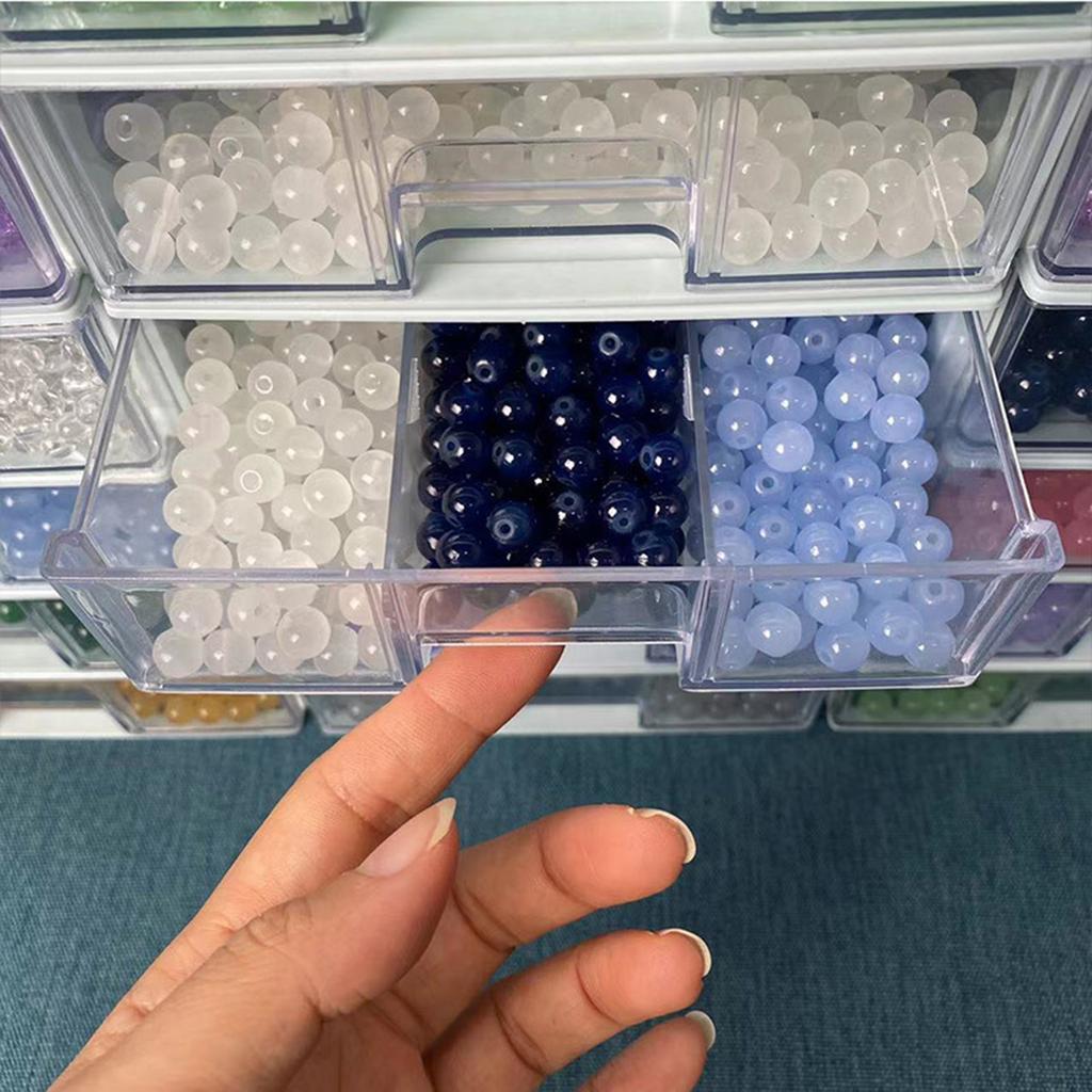 10 шт. Многоящичный органайзер для бисера, Просторный сортировщик бисера со съемными перегородками, Штабелируемый кейс для сортировки ювелирных изделий