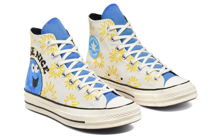 Men's Sneakers Converse Chuck Taylor All Star 70 Hi Sunny Floral Be Nice Egret/University Blue/Amarillo