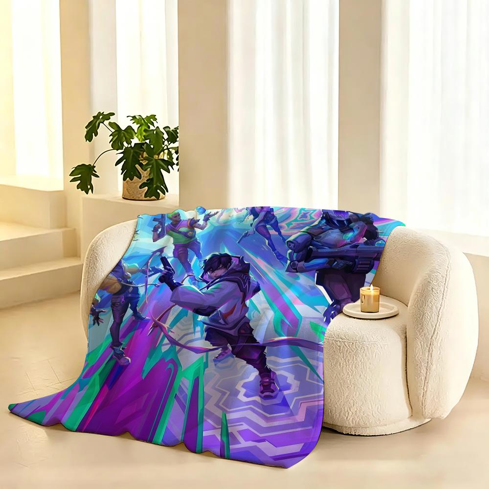 Игровое одеяло V-Vvalorants Cool Throw Легкое 240 г Фланелевое Мягкое Для кожи Для охлаждения летом