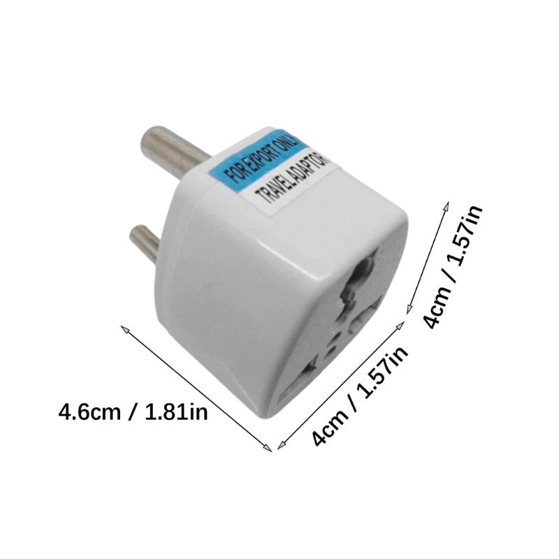South Africa To EU Plug US Europe Travel Wall Power Plug Safety Door Charging Outlet Adapter Converter 3 Round Pin Socket