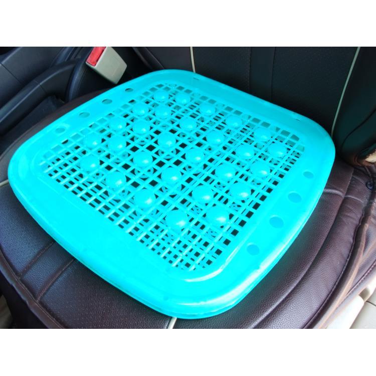 Double-Layer Bamboo Chip Seat Cushion for Cars and Heavy Machinery - Breathable & Sweat-Resistant