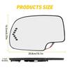 Зеркальное стекло с подогревом и указателем поворота, сторона водителя LH для 2003-07 Chevy GMC Cadillac EV