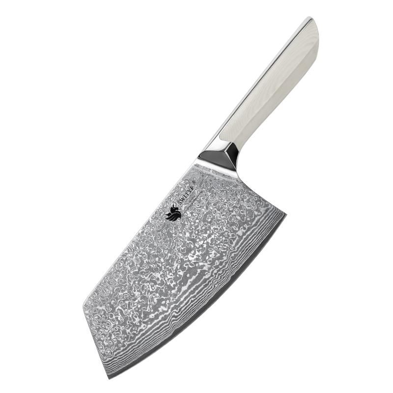 7.3 Inch Chinese Chef Knife 73-layers Damascus Steel VG10 Blade G10 Handle Slicing Vegetables Cleaver Meat Cutlery Kitchen Knife