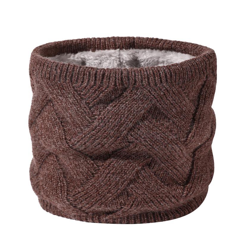 Winter Velvet Warm Scarf Versatile Knitted Scarf Outdoor Skiing Cold Neck Cover Couple