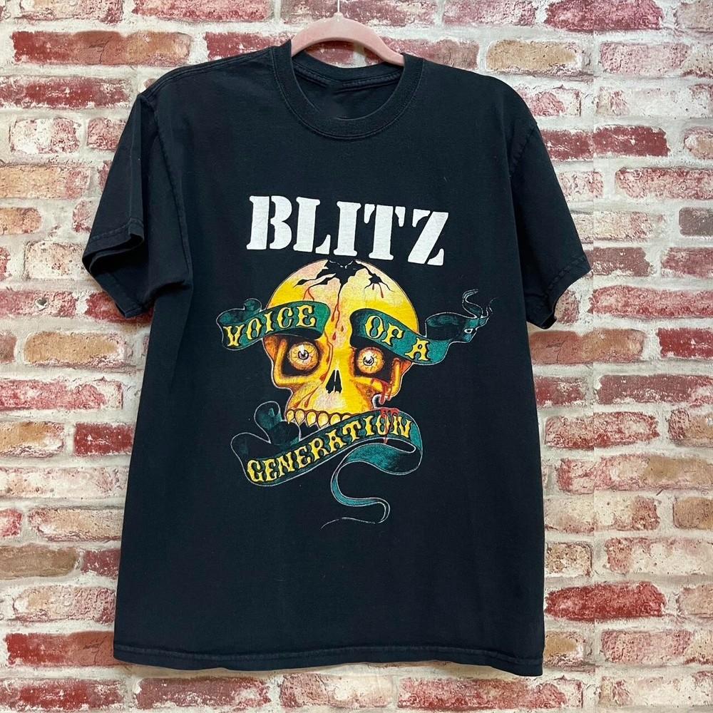 Винтаж Blitz Band Голос Поколения Футболка Унисекс Размер S до 5XL Унисекс Футболка
